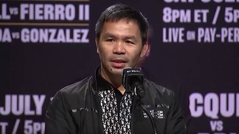 Box-Legende Manny Pacquiao kündigt seine Rückkehr an. Der 46-Jährige verspürt mit fast 30 Jahren im Profisport immer noch dieselbe Leidenschaft wie in den 1990ern.