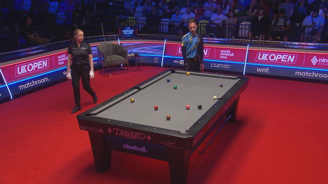 Eklent Kaci gewinnt die Pool UK Open gegen Joshua Filler