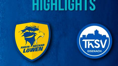 Die Highlights der Partie Rhein-Necker Löwen - ThSV Eisenach aus der Handball-Bundesliga im Video.