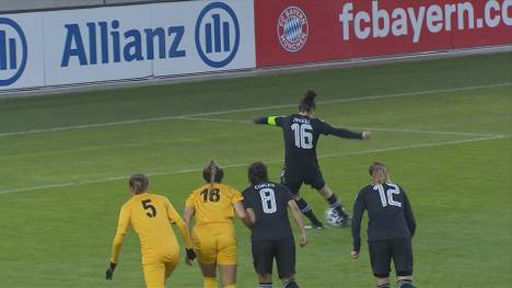 Souverän weiter: Die Bayern-Damen gewinnen auch das Rückspiel gegen Kasygurt Schymkent aus Kasachstan und stehen nun im Viertelfinale der Champions League.
