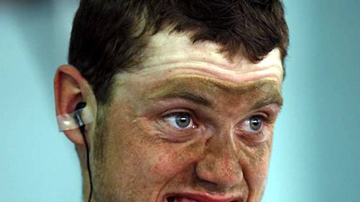 Solche Gesichter sieht man im Ziel zur Genüge