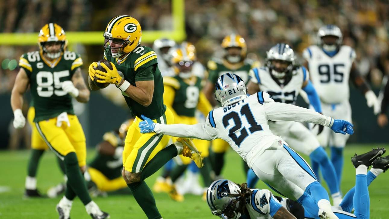 NFL: Packers siegen nach Watson-Schreckmoment gegen Carolina