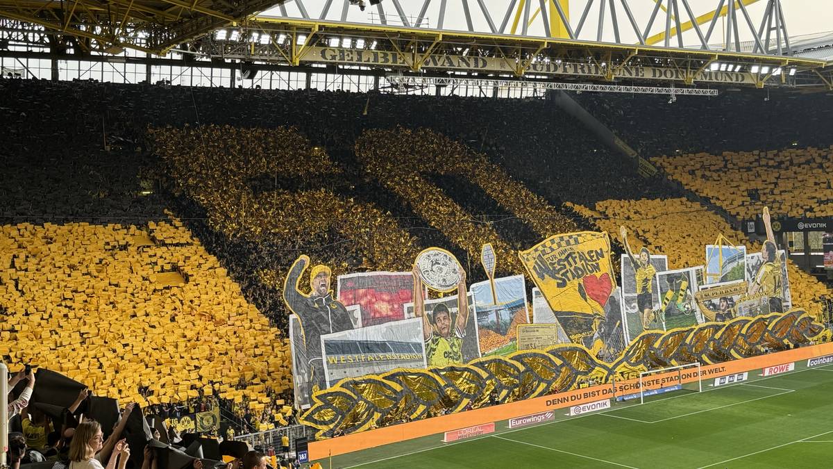 Die Dortmund-Fans sorgten vor Anpfiff für Gänsehaut