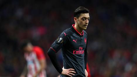 Mesut Özil scheiterte mit dem FC Arsenal in der UEFA Europa League an Atletico Madrid