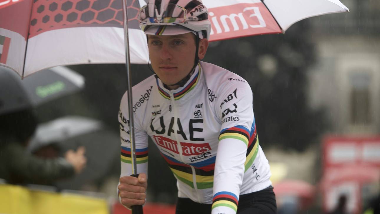 Pogacar von Dauerregen ausgebremst