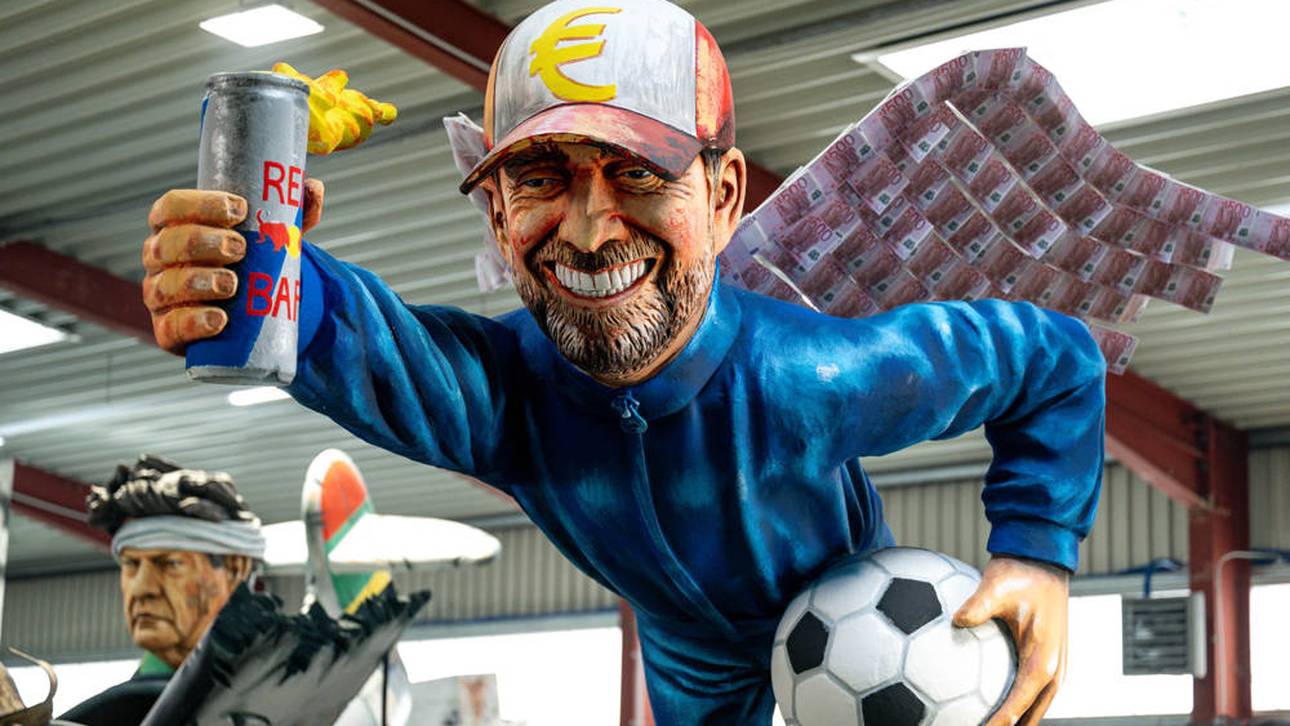 Jürgen Klopp auf dem Wagen des Mainzer Karnevals