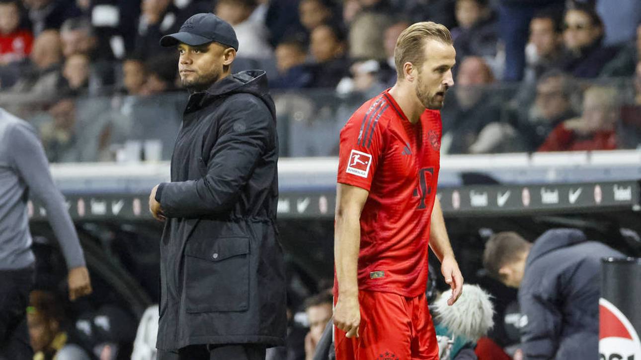 Vincent Kompany kam mit dem FC Bayern bei Eintracht Frankfurt nicht über ein Unentschieden hinaus