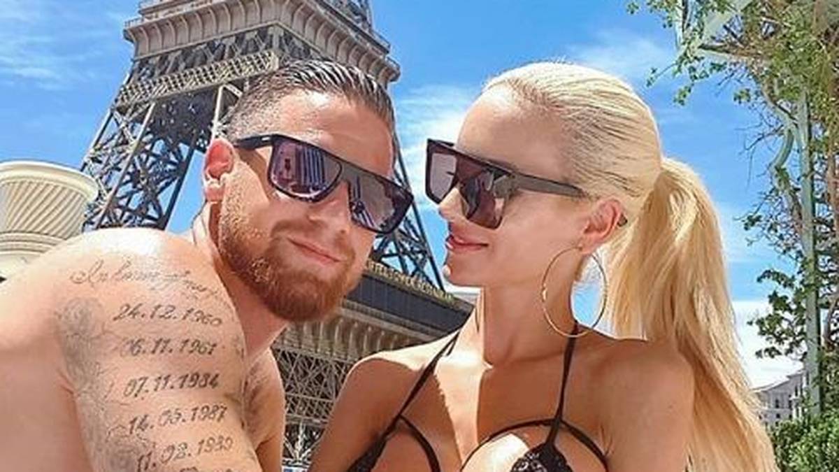 Wer erinnert sich hier an heiße Tage unterm Eiffelturm? Es ist Ramona Perthel, Ehefrau von Timo Perthel