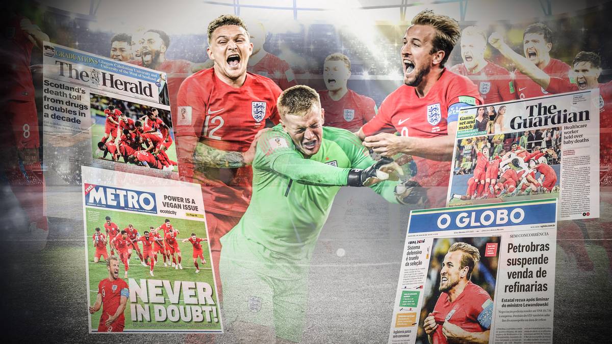 In England hat Nationalkeeper Jordan Pickford mit seinem gehaltenen Elfmeter im Elfmeterschießen im Achtelfinale gegen Kolumbien Heldenstatus errungen. Die englischen Medien feiern den Everton-Torwart ausgiebig. SPORT1 fasst die internationalen Pressestimmen zusammen