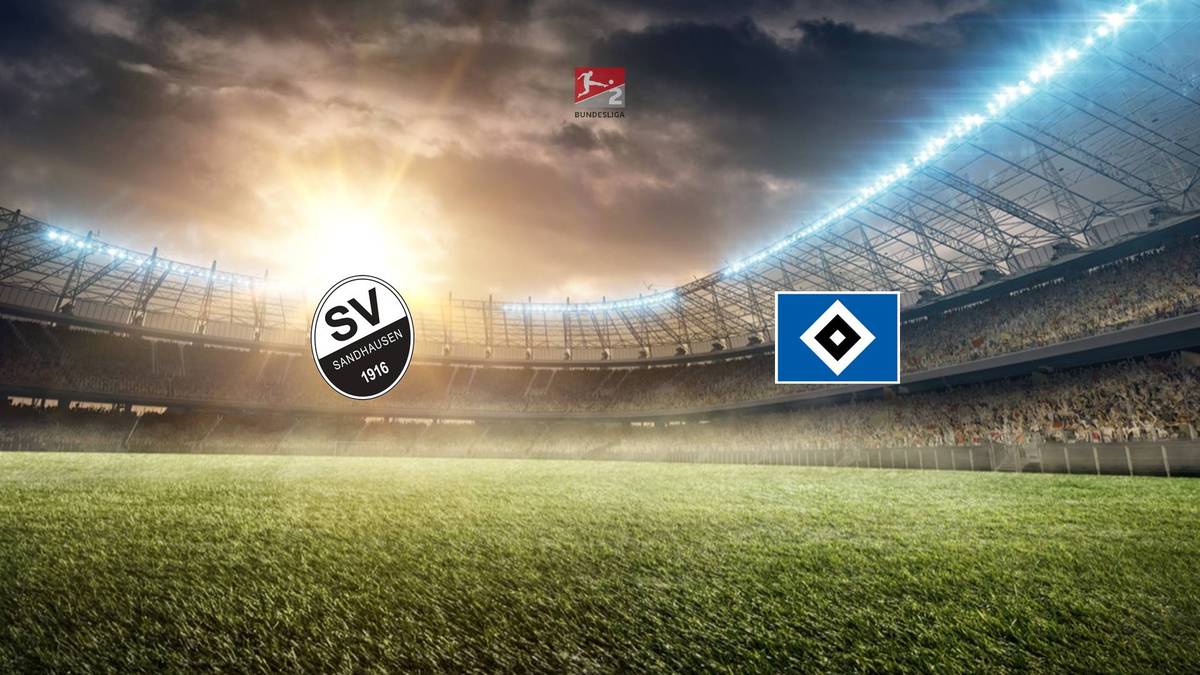 SV Sandhausen im Duell mit Hamburger SV