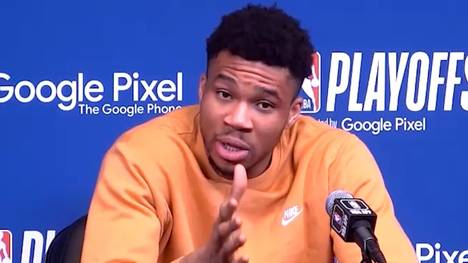 Giannis Antetokounmpo hat nach dem Erstrunden-Aus der Milwaukee Bucks in den NBA-Playoffs mit einer erstaunlichen Antwort auf eine nach seiner Ansicht unpassenden Frage eines Reporters reagiert.