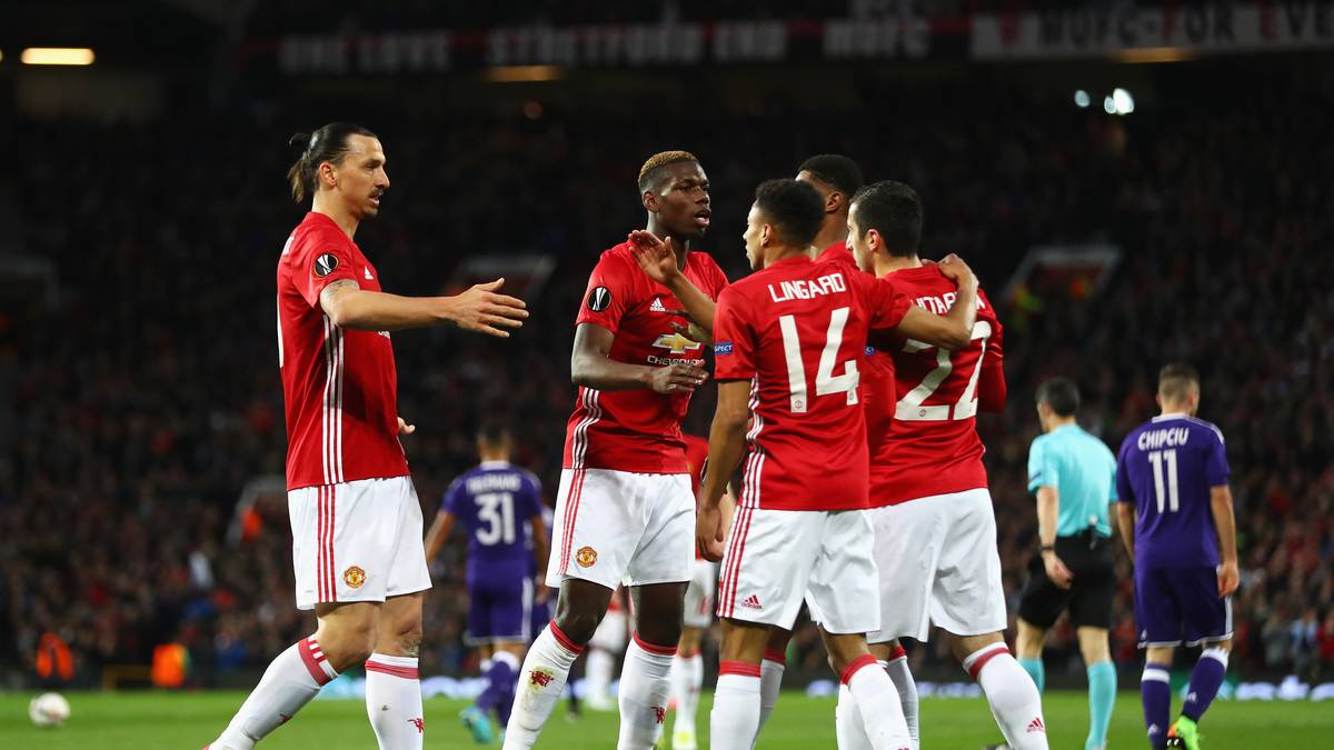 Schon früh geht ManUnited durch Henrihk Mkhitaryan in Führung. Bereits das zweite Tor des Armeniers im Viertelfinale gegen Anderlecht