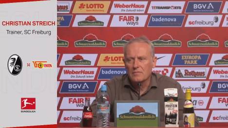 Christian Streich will vor dem Duell gegen Union Berlin über mögliche Konstellationen im Hinblick auf die mögliche Champions League nicht sprechen. Das mache ihn "nervös".