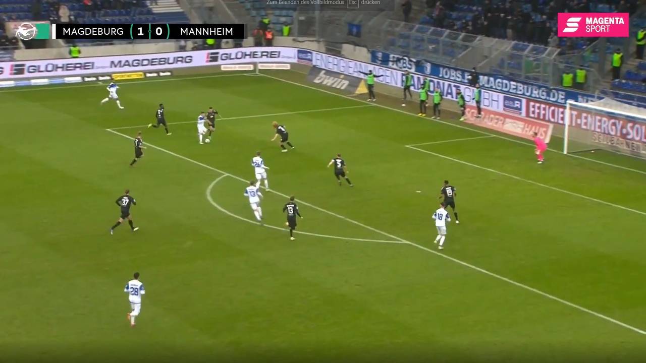 1. FC Magdeburg - SV Waldhof Mannheim: Tore und Highlights | 3. Liga