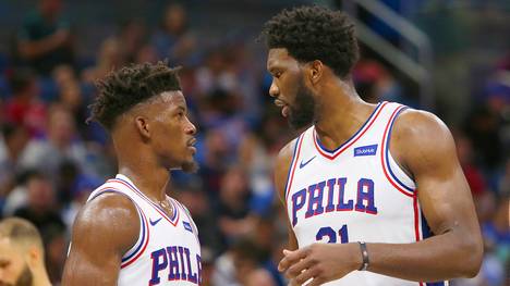 Jimmy Butler und Joel Embiid harmonieren in der NBA bei den Philadelphia 76ers noch nicht