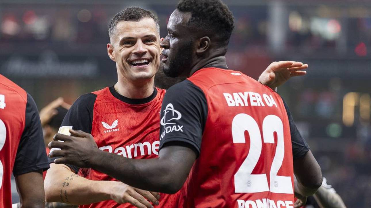 Jubelt Granit Xhaka (l.) bald nicht mehr mit Victor Boniface?