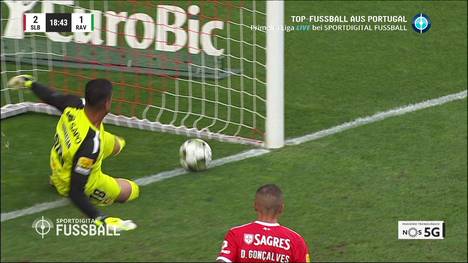 Das Topspiel der portugiesischen Liga zwischen Benfica Lissabon und Rio Ave konnte der Hauptstadtklub für sich entscheiden. Rio Ave-Torhüter Jhonatan sorgte für einen Slapstick-Moment. 