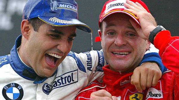 Juan Pablo Montoya und Rubens Barrichello