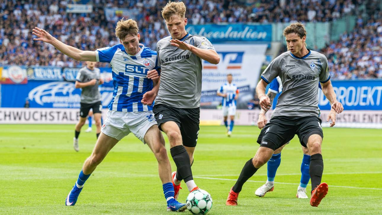 Wildes Duell in Rostock