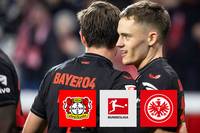 Bayern-Schreck Eintracht Frankfurt kann gegen Bayer Leverkusen keine Überraschung landen. Vor allem Florian Wirtz und Victor Boniface überzeugen.