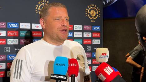 FCB-Sportvorstand Max Eberl äußert sich zum vermeintlichen Verkaufskandidaten Kingsley Coman und lobt ihn für seinen Auftritt gegen Auckland City. 