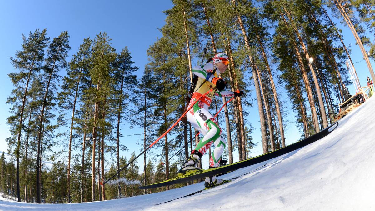 Auf der Strecke ist gegen die Weißrussin kein Kraut gewachsen, aber am Schießstand offenbart sie Schwächen