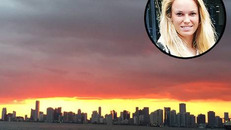 Caroline Wozniacki genießt ihre Zeit in Miami.