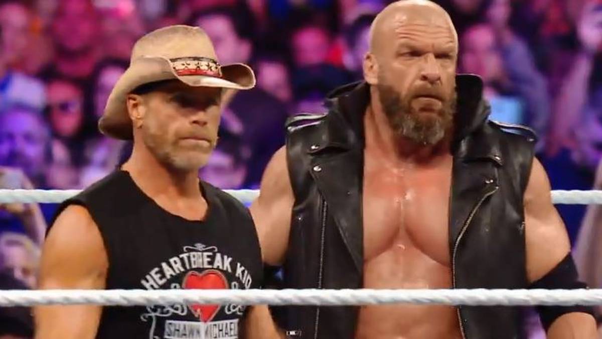 Shawn Michaels (l.) formierte 2018 die D-Generation X mit Triple H neu