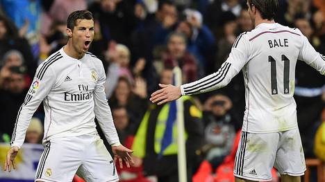 Cristiano Ronaldo (l.) und Gareth Bale haben mit Real Madrid die letzten 20 Pflichtspiele gewonnen