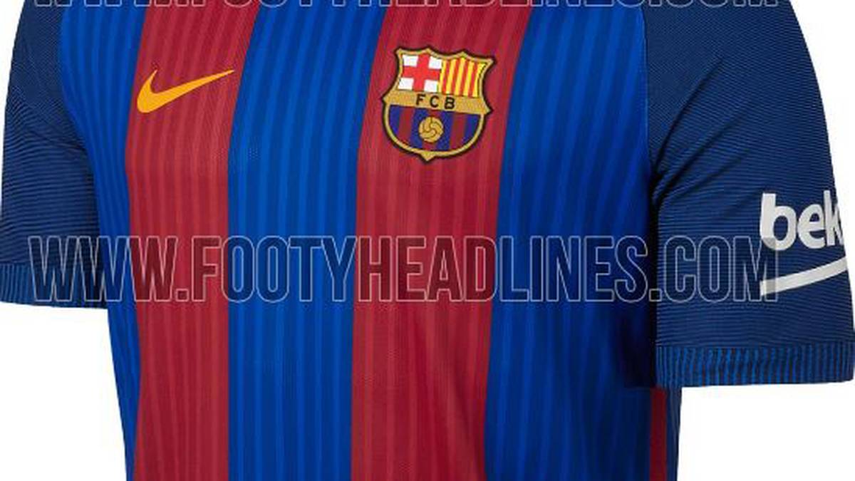 Das sonst eher schlicht gehaltene Trikot erinnert an das Jersey der Saison 1991/92, als Barca zum ersten Mal den Europapokal der Landesmeister im Wembley-Stadion gegen Sampdoria Genua gewann