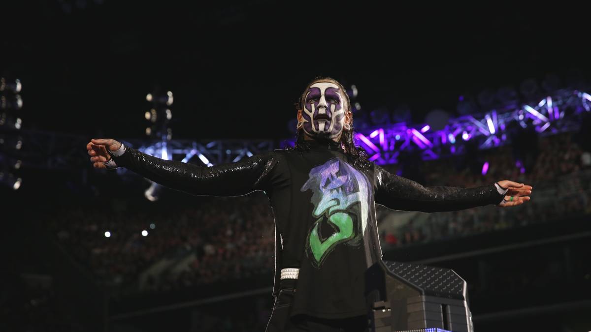 Weniger Glück hatte ein anderer farbenfroh bemalter Publikumsliebling: Jeff Hardy