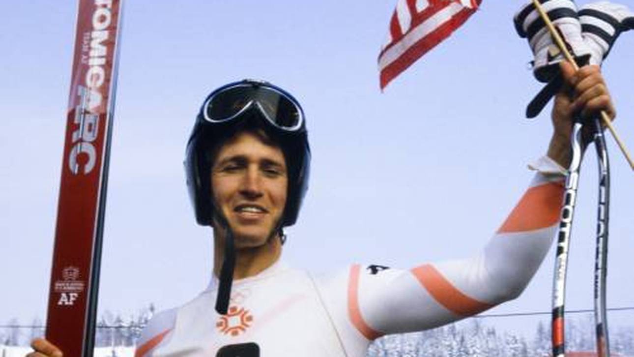 Bill Jonson bei seinem Olympiasieg 1984