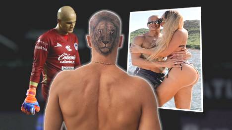 Anfang des Jahres hatte Sebastian Sosa noch jede Menge Haare - doch dann kam Corona. Jetzt ziert ein Tattoo den Hinterkopf des Keepers.
