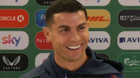 Cristiano Ronaldo wird von einem Reporter gefragt, wie es wäre, sein 1000. Tor im WM-Finale 2026 zu erzielen. Der Superstar wagt einen Blick in die Zukunft.