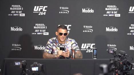 Erst macht Conor McGregor große Sprüche, dann bricht er sich das Bein und verliert seinen Kampf gegen Dustin Poirier. Der meldet sich danach zu Wort.