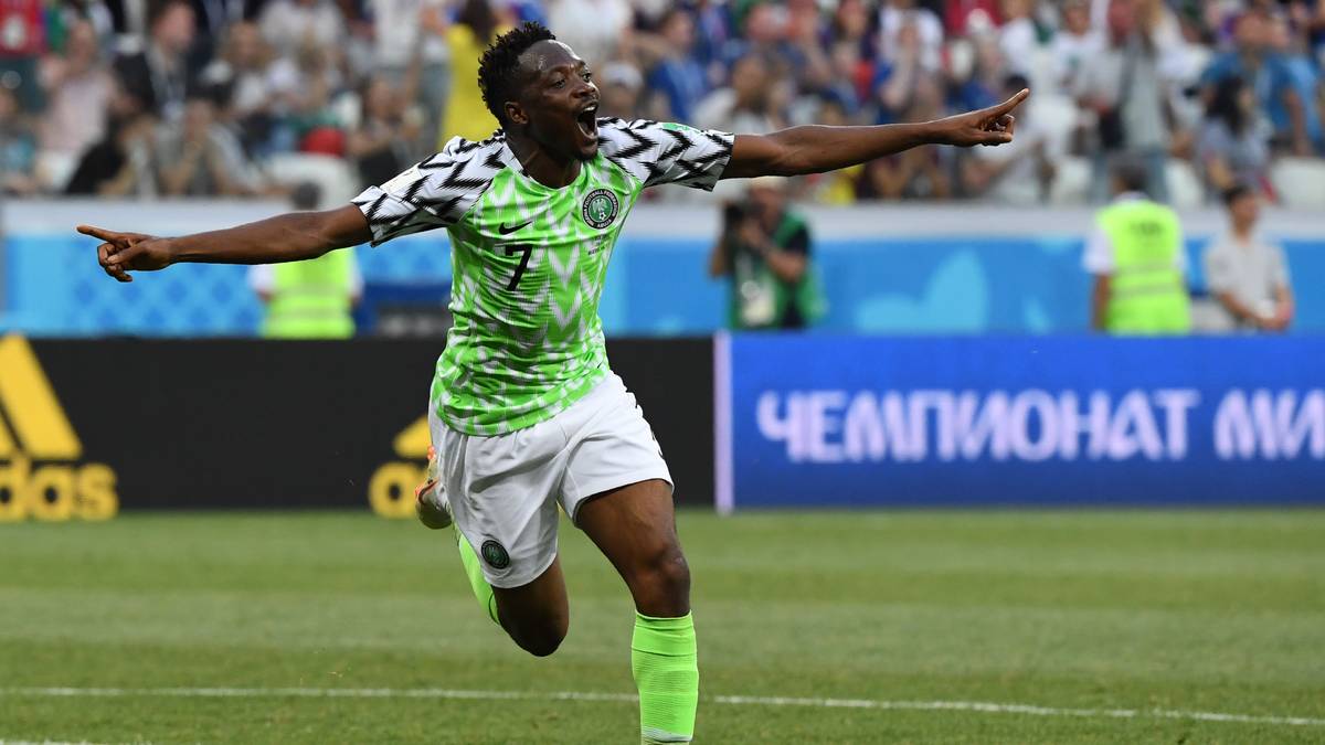 PLATZ 12: Ahmed Musa (Nigeria) - 2 Tore
