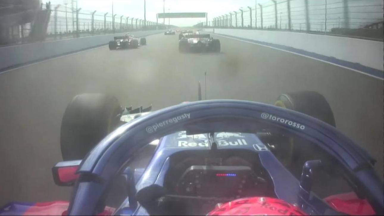Gasly trotz Halo am Kopf getroffen