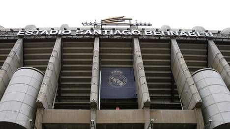 View of the entrance to Real Madrid's ho
