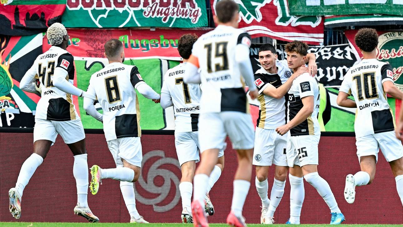 Vier Elfmeter: Elversberg rettet wilden Sieg gegen Augsburg