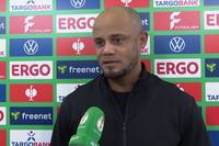 Trainer Vincent Kompany spricht über das Pokal-Aus des FC Bayern München.