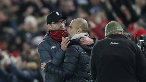 Jürgen Klopp (l.) und Pep Guardiola