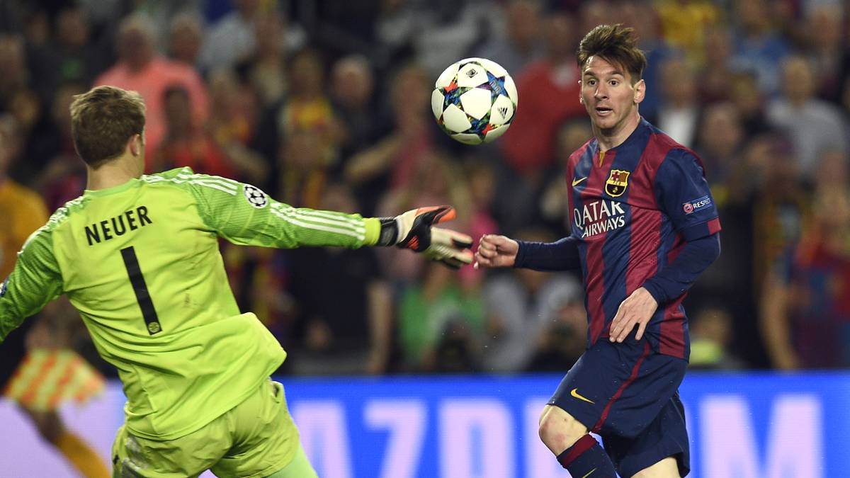 Lionel Messi erzielte zwei Treffer gegen die Bayern