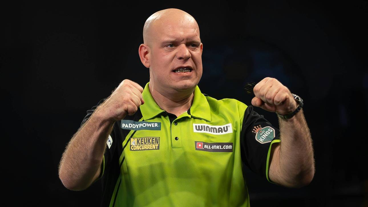 Darts-WM: Van Gerwen gewinnt Auftaktmatch souverän