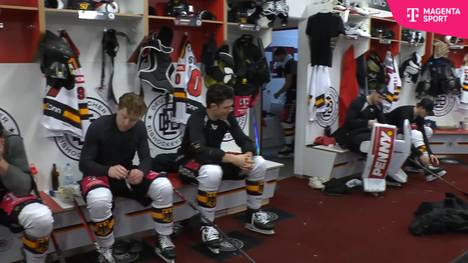 Im Rahmen des Deutschland Cups gibt es viele Einblicke in das Team von Trainer Harold Kreis. Vor dem Spiel gab es sogar einen Eindruck aus dem Allerheiligsten des Sports: der Kabine.