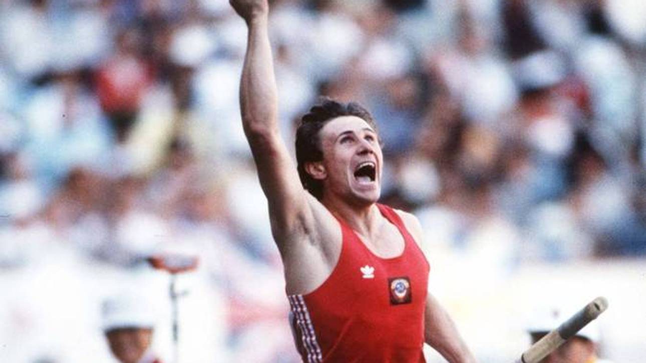 Sergej Bubka gewann bei den Olympischen Spielen 1988 in Seoul Gold im Stabhochsprung
