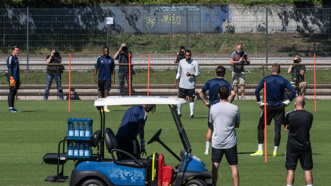 So lief Thiounes erstes HSV-Training