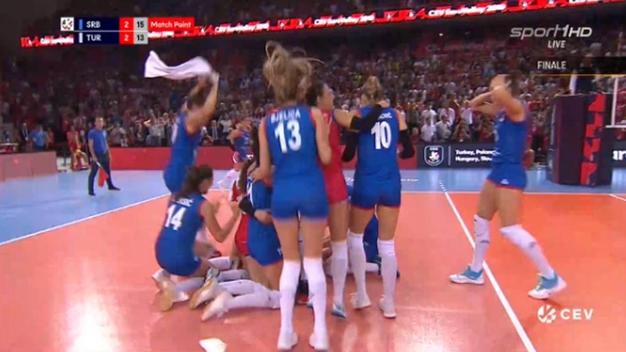 Serbien gelingt Titelverteidigung