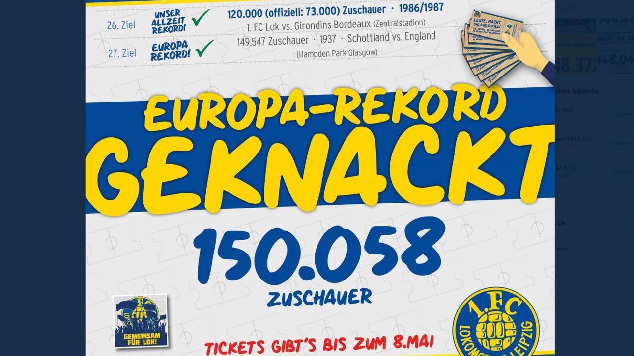 Lok Leipzig knackt Europarekord