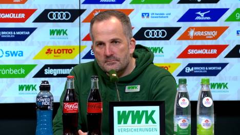 Der FC Augsburg steht auf Platz neun der Tabelle und entfernt sich damit weiter von den Abstiegsplätzen. Interimstrainer Manuel Baum gibt ein Update, wie es bei ihm weitergehen könnte. 