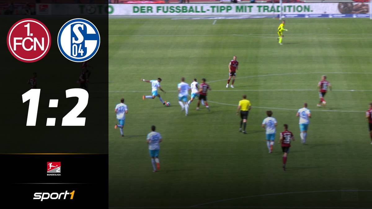 1. FC Nürnberg - FC Schalke 04 (1:2): Tore und Highlights | 2. Bundesliga